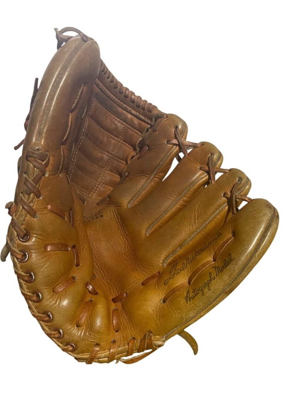 Ted Williams Autograph Model Leather Baseball Glove Right Hand Throw 1678 VTG